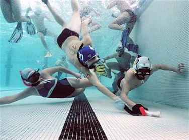 Underwater hockey